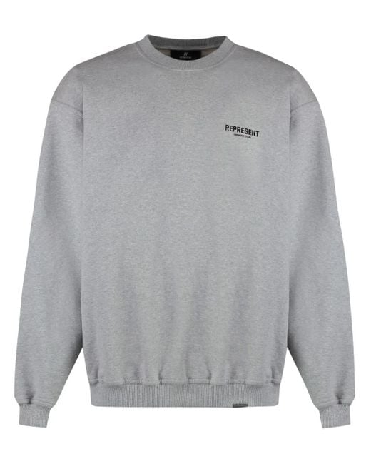 Represent Sweatshirt mit Logo-Print in Gray für Herren