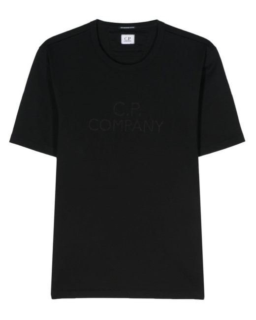 C P Company T-shirt Met Geborduurd Logo in het Black voor heren