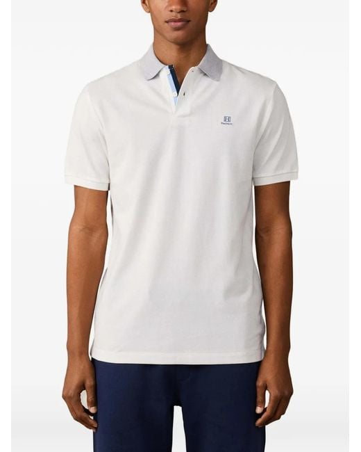 Hackett White Heritage Short-Sleeve Polo Shirt for men