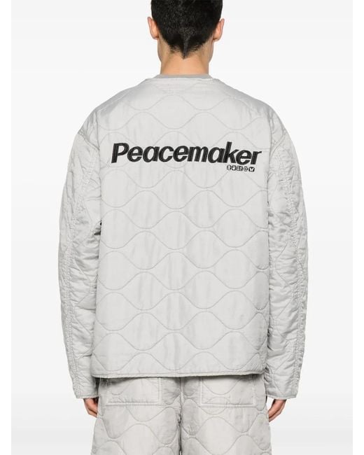 Peacemaker Oamc White Embroidered-Logo Jacket for men