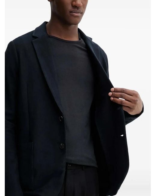 Marc O' Polo Blue Buttoned Pocket Blazer for men