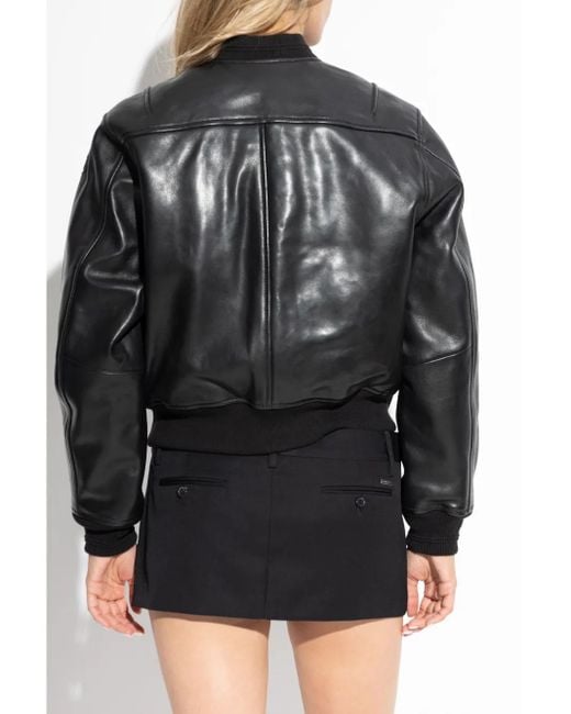DIESEL ブラック L-Ilan レザージャケット Black