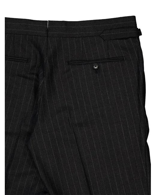 Tom Ford Black Pinstripe Tailored Trousers for men