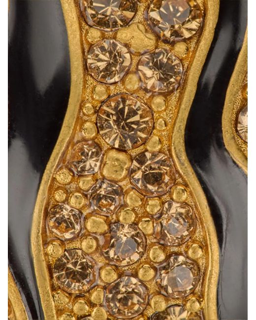 Anillo con detalle de cristales Roberto Cavalli de color Metallic