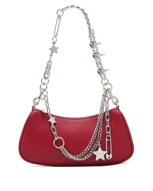 Marc Jacobs Red The Star Charm Leather Shoulder Bag