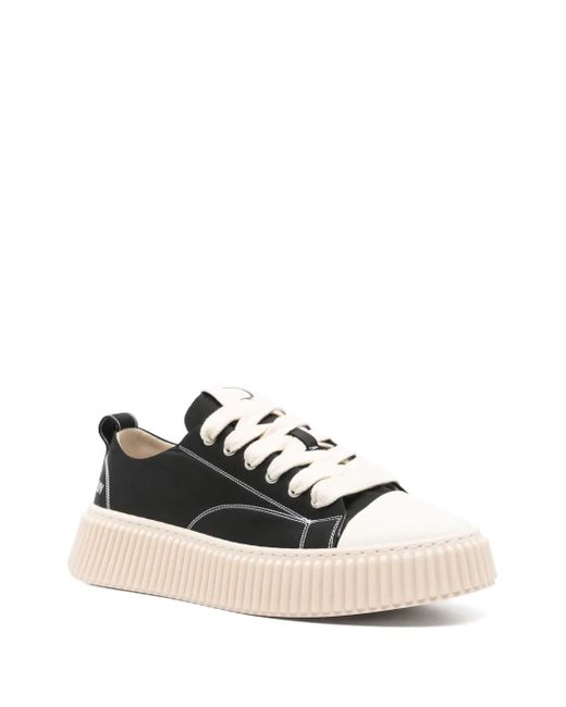 Rhun Black Canvas Sneakers for men