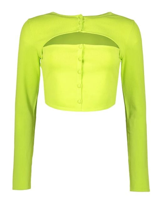 DSquared² Cropped Top in het Yellow