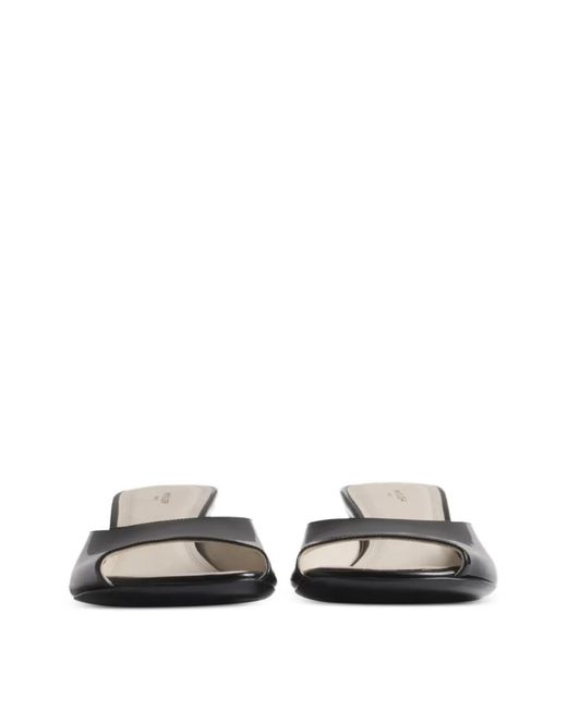 Mugler Black Kitten-Heel Sandals