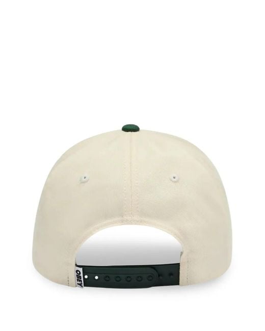 Obey Green Logo-Embroidered Baseball Cap for men