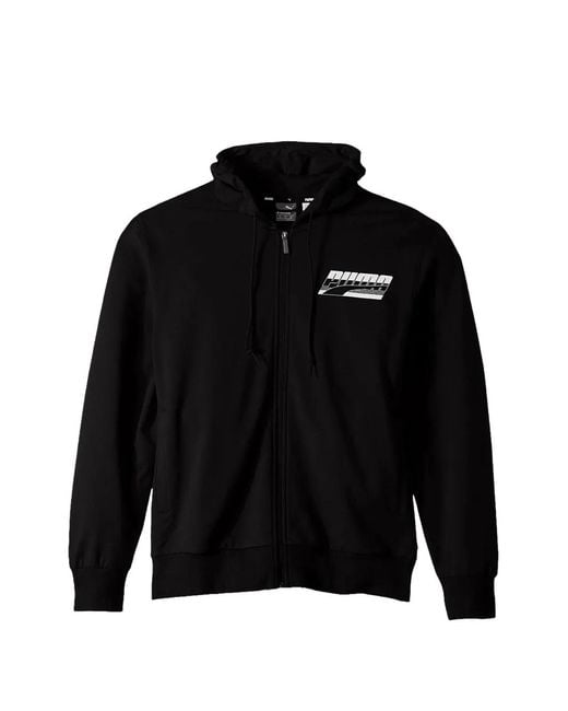 PUMA Black Rebel Zip-Up Hoodie for men