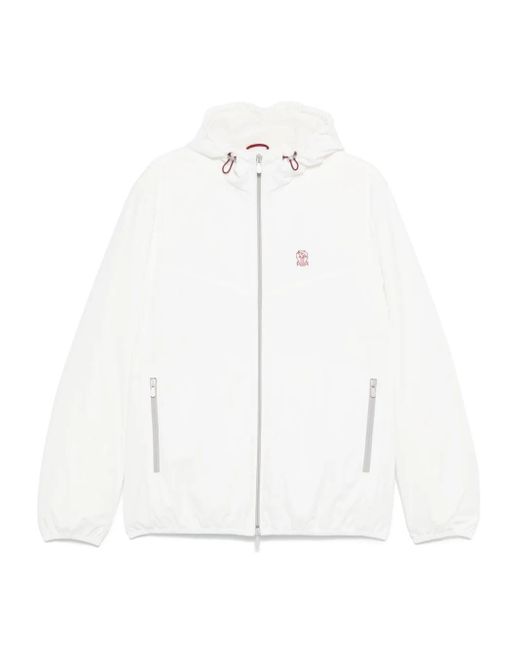 メンズ Brunello Cucinelli フーデッド ジャケット White