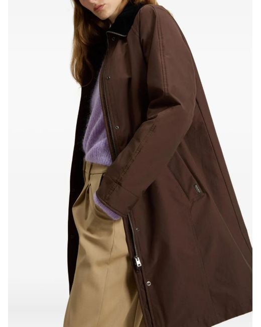 Woolrich Brown Single-Breasted Coat