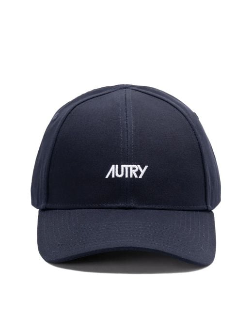 Autry Blue Logo-Embroidered Cap