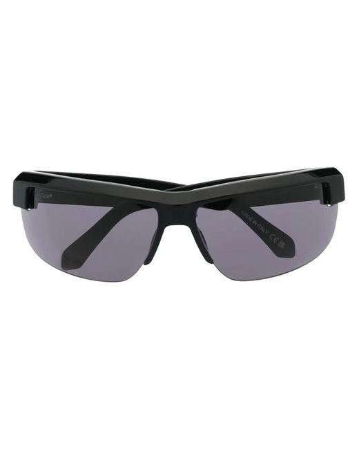Off-White c/o Virgil Abloh Black Toledo Rectangle-Frame Sunglasses