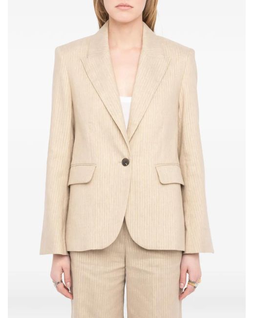 Zadig & Voltaire Natural Tailored Blazer