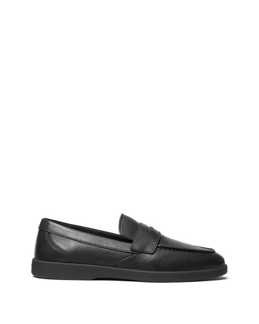 MICHAEL Michael Kors Black Wesley Logo-Plaque Loafers for men