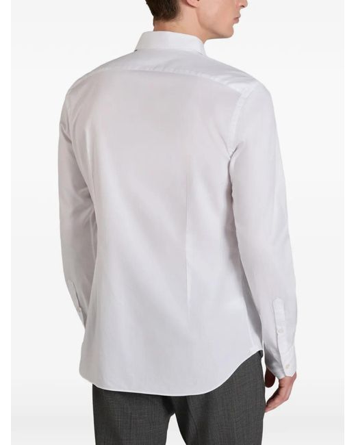 Glanshirt White Oxford-Weave Shirt for men