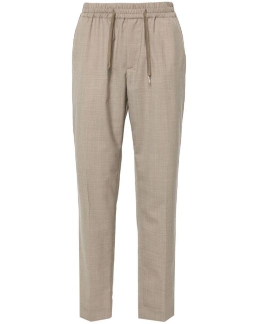 Sandro Natural Drawstring Wool Tailored Trousers for men