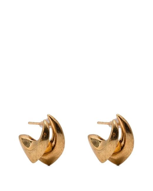 Panconesi Metallic Sculptural Hoop Earrings