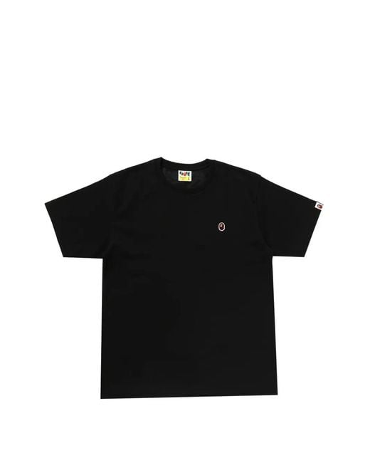 A Bathing Ape Black Ape Head Embroidered T-Shirt for men