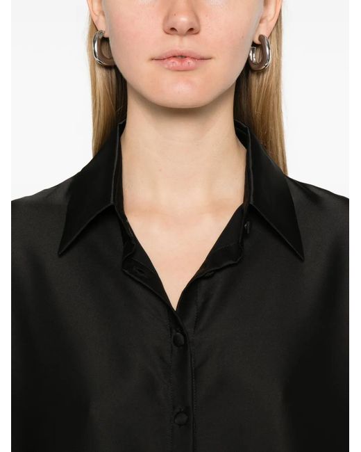 Silkylicious Black Silk Pyjama Set