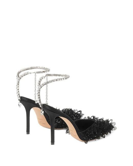 Jimmy Choo Black Saeda 100 Pumps