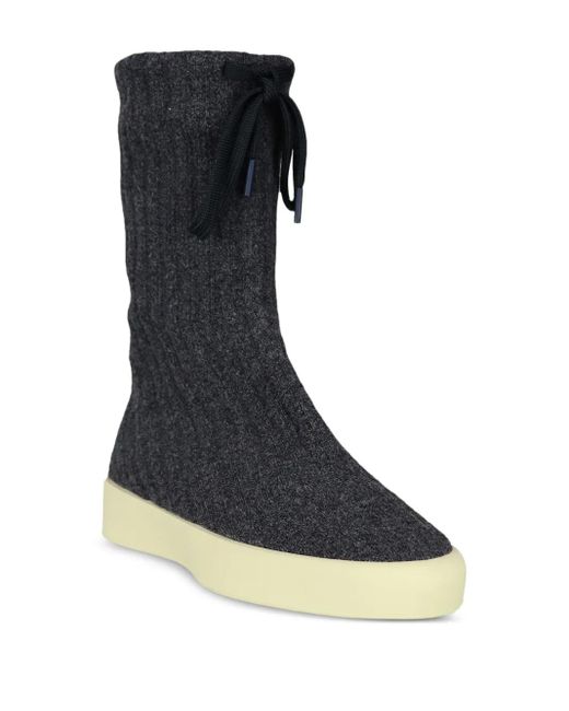 Fear Of God Blue Moc Knitted Boots for men