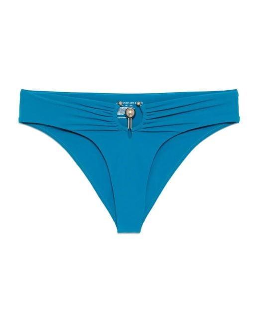 Christopher Esber Blue Ruched Orbit High Brief