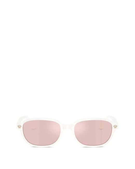 Versace Pink Square-Frame Sunglasses