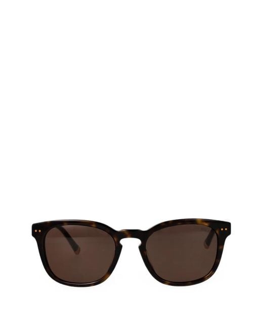 Polo Ralph Lauren Brown Tortoiseshell-Effect Square-Frame Sunglasses for men