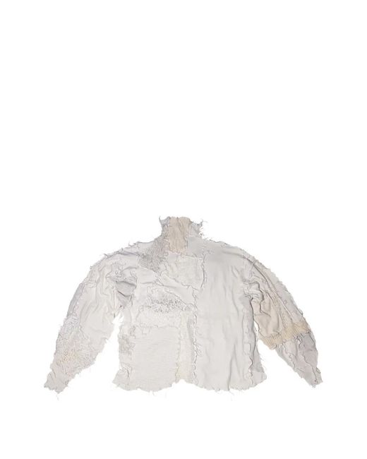 Borbala White Pull Oversize À Design Patchwork