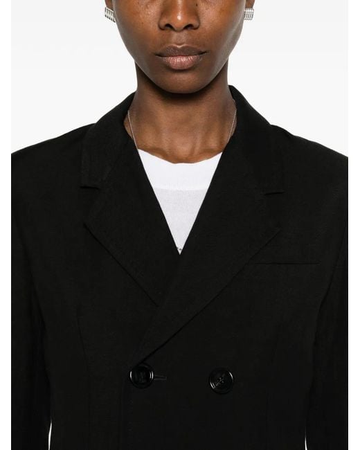 Blazer Con Doble Botonadura AMI de color Black