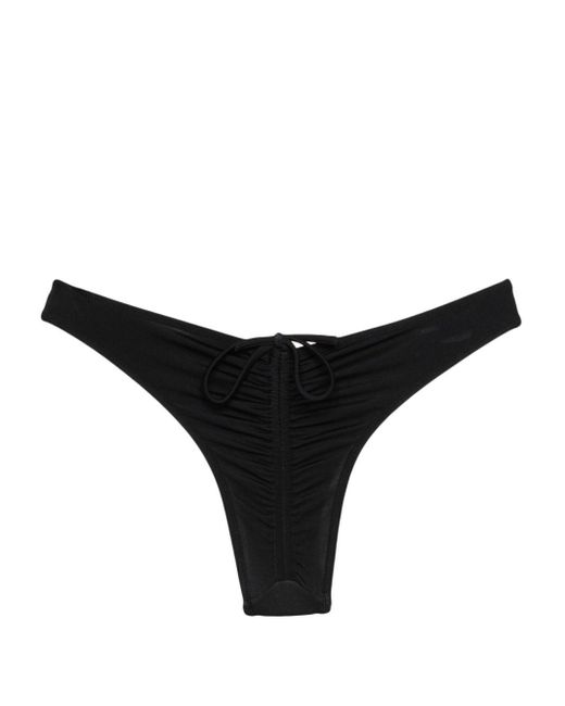 DSquared² Black Gathered-detail Bikini Bottom