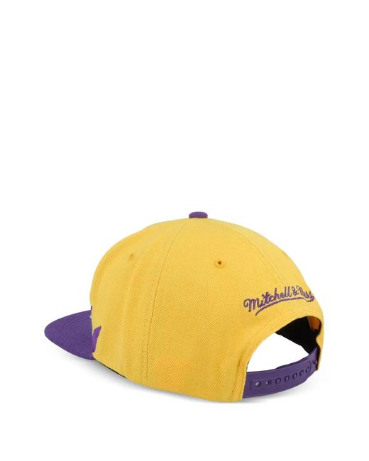 Mitchell & Ness Purple Sharktooth Logo Snapback Cap for men