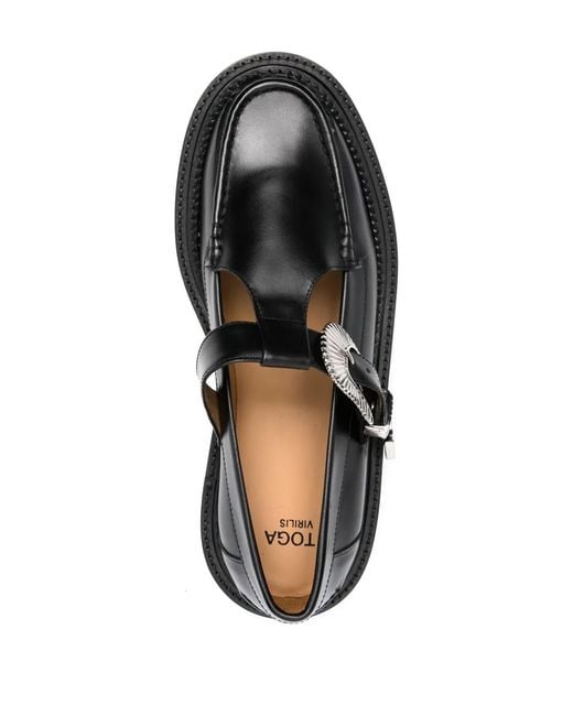 Mocasines con cierre de hebilla Toga Virilis de hombre de color Black