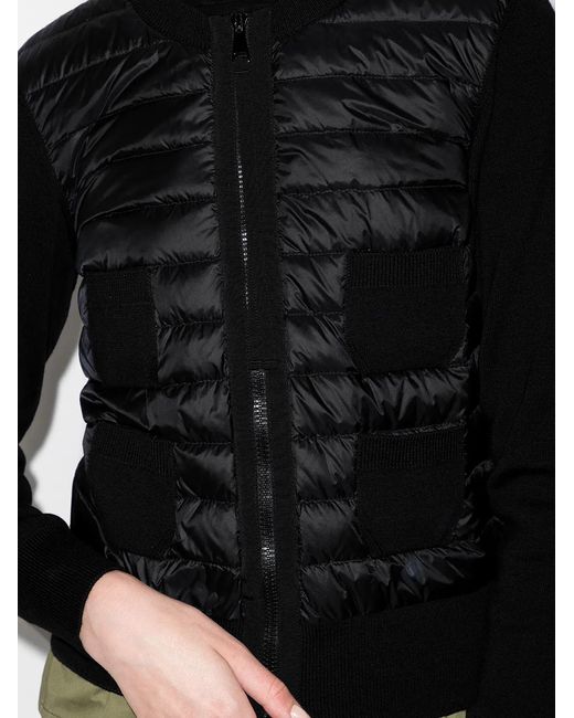 Moncler Black Padded Cardigan