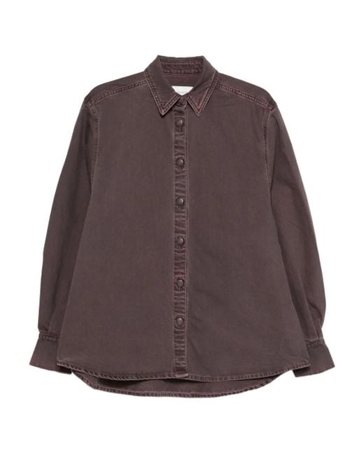 Magda Butrym ボタン シャツ Brown