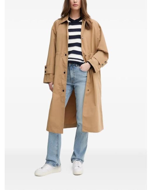 Benetton White Buttoned Coat