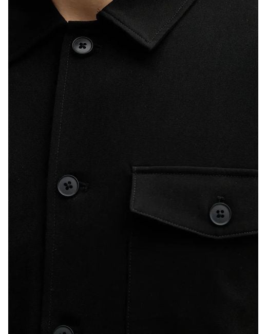 Lindbergh Black Flap-Pocket Shirt for men