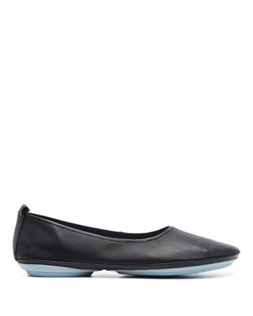 Camper Right Nina Leather Ballerina Shoes in Black - Lyst
