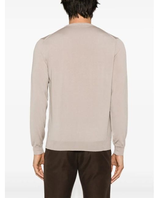 Zanone Multicolor Virgin Wool Blend Crew-Neck Jumper for men
