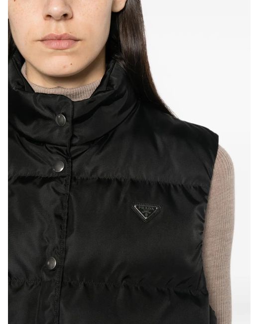 Prada Black Re-Nylon Padded Gilet