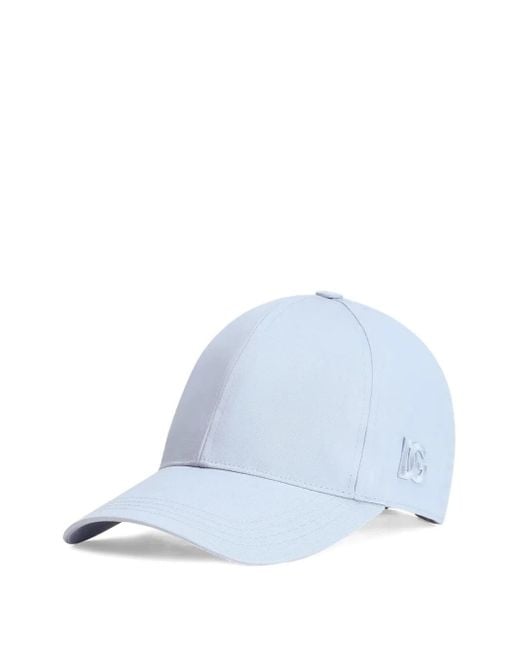 Dolce & Gabbana Blue Cotton-Blend Baseball Cap for men
