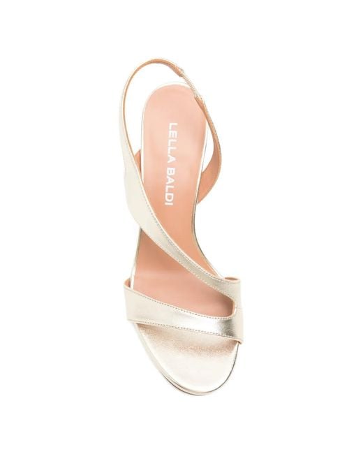 Lella Baldi White Open-Toe Sandals