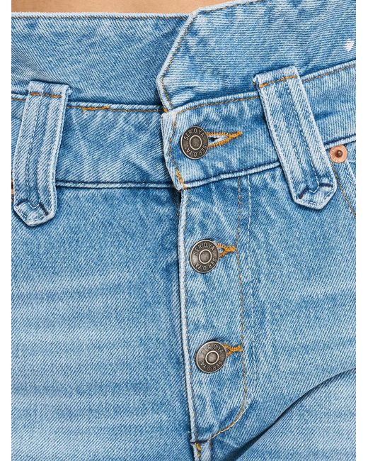 Pantalones vaqueros cortos con efecto lavado SER.O.YA de color Blue