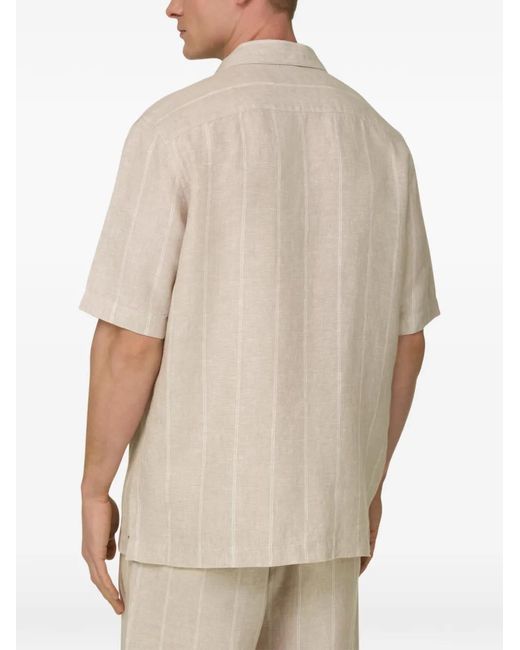 Boggi White Striped Shirt for men