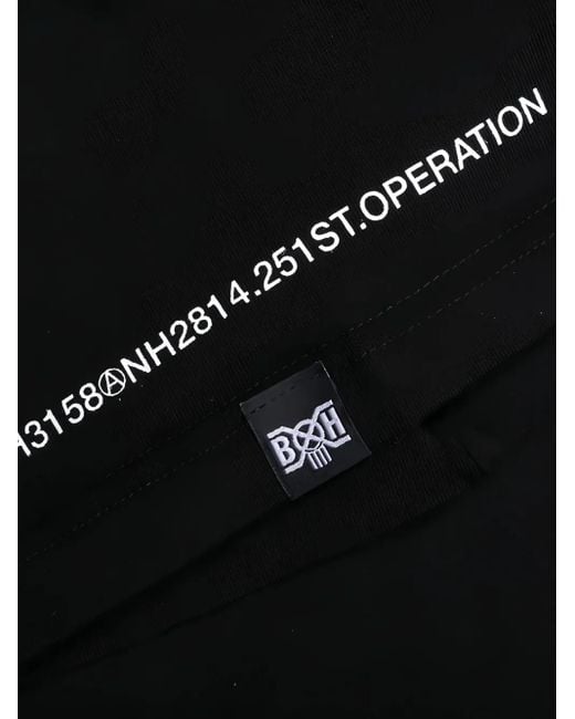 Neighborhood Black Skull-Logo Graphic Tee for men
