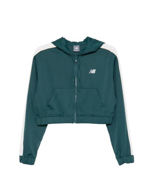 New Balance Green Interlock Full Zip