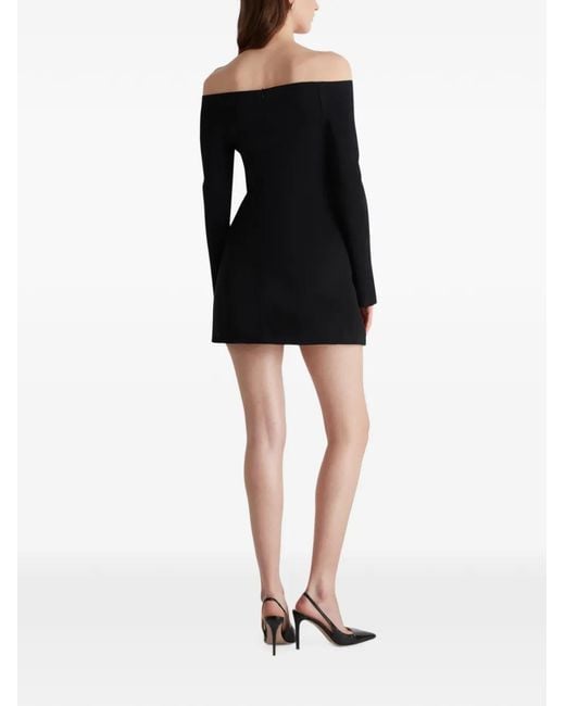 Violante Nessi Black Marino Off-The-Shoulder Mini Dress