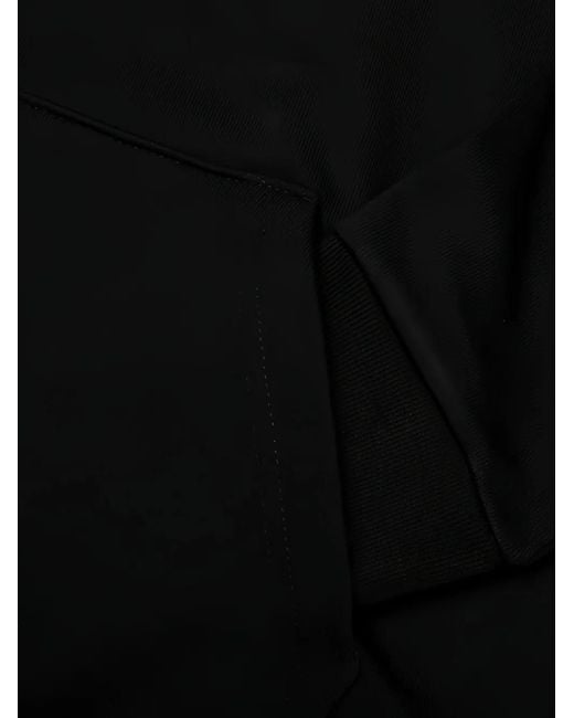 Pleasures Black Graphic-Print Zip-Up Hoodie for men